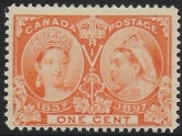 1897  Canada  SG.122  1c orange  U/M (MNH)