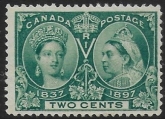 1897 Canada  SG.124  2c green  U/M (MNH)