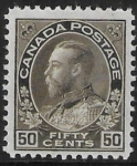1911  Canada SG.215  50c  sepia  U/M (MNH)