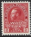 1915 Canada  SG.229 2c  carmine red 'War Tax'  U/M (MNH)