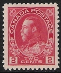 1915 Canada SG.200  2c orange red (Unitrade 106iv). U/M (MNH)