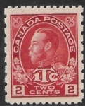 1916 Canada  SG.235  2c+1c carmine perf 12 x 8  die I U/M (MNH)