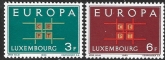 1963  Luxembourg.  SG.730-1  Europa set 2 values U/M (MNH)