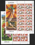 2002  Ireland  SG.1537-8  Europa- Circus. sheetlets of 10 U/M (MNH)