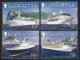 2006  Gibraltar  SG.1180-3  Cruise Ships series 2 set 4 values U/M (MNH)