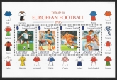1996 Gibraltar  MS.775 European Football Mini Sheet U/M (MNH)