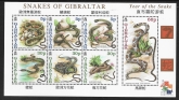 2001  Gibraltar  MS.967  Year of The Snake mini sheet U/M (MNH)