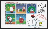 2001  Gibraltar  MS.994  Christmas.'Peanuts' mini sheet U/M (MNH)