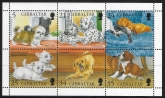 1996  Gibraltar  SG.761-6  Puppies  set 6 values U/M (MNH)