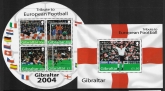 2004  Gibraltar  MS.1087  European Football Championships.. mini sheets (2)  U/M (MNH)