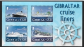 2005  Gibraltar  MS.1138  Cruise Ships (1st Series).  mini sheet. U/M (MNH)