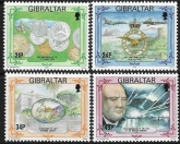 1993  Gibraltar  SG.709-12  Anniversaries set 4 values  U/M (MNH)