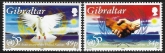 1995  Gibraltar  SG.754-5  50th Anniv. United Nations  set 2 values  U/M (MNH)