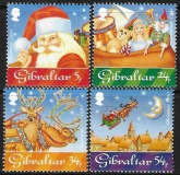 1995  Gibraltar  SG.757-60 Christmas   set 4 values  U/M (MNH)
