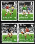 1998  Gibraltar  SG.823-6  World Football - France  set 4 values U/M (MNH)