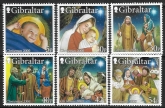2000 Gibraltar  SG.950-5 Christmas  set 6 values U/M (MNH