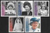 2001 Gibraltar  SG.972-6  75th Birthday of Queen Elizabeth II   set 5 values U/M (MNH