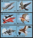 2001 Gibraltar  SG.982-7  Wings of Prey (3rd series)   set 6 values U/M (MNH