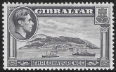 1943 Gibraltar  SG.123b 1½d slate-violet Perf 13  U/M (MNH)
