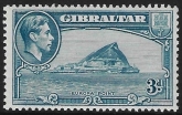 1942 Gibraltar  SG.125b   3d light blue   U/M (MNH)
