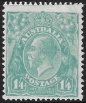 1928  Australia  SG.104  1/4d turquoise  U/M (MNH)