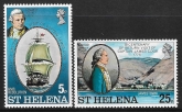 1975 St. Helena  SG.307-8  Bicent of Cooks Return to St. Helena set 2 values U/M (MNH)