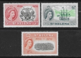 1956 St. Helena  SG.169-71 Tercentenary of Settlement. set 3 values U/M (MNH)