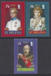 2007 St. Helena SG.1019-21  The Napoleons  set 3 values U/M (MNH)