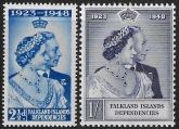 Falkland Islands Dependencies - 1948 Royal Silver Wedding SG. G19-20  U/M (MNH)