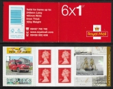 2013 PM40  6 x 1st. Royal Mail Transport (SG.3530 & 3531) + 4 Machin's (M13L).