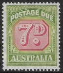 1947 Australia SG. D126 7d carmine & green -  post due U/M (MNH)