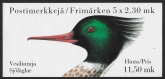 1993 Finland Stamp Booklet SB40 Water Birds. pane 1333a  U/M (MNH)
