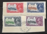 1935 Falklands KGV Silver Jubilee SG.139-42 set fine used on paper.