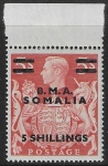 SG. S20 5sh. on 5s red. BMA Somalia. U/M (MNH).