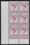 S107 6d crowns wmk. Cyld. 2 no dot perf I/P  mounted mint..