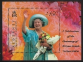 2000 Alderney  SG. MSA153  Queen Mother 100th Birthday. U/M (MNH)