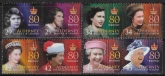 2006 Alderney A274-81 80th Birthday of Queen Elizabeth II Set of 8 Vals U/M (MNH)