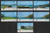 2008 Alderney A342-7 25th Anniversary of Alderney Stamps Set of 7 Vals U/M (MNH)