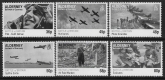 2010 Alderney A388-93 70th Anniversary of the Battle of Britain Set of 6 Vals U/M (MNH)