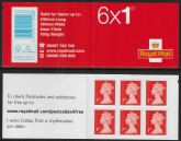 MB12a   6 x 1st vermilion. containing sg U3024 (code MSIL  M13L) Walsall .