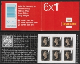MB13  6 x 1st  contains sg.3709  175th Anniv. Penny Black. ISP Walsall.