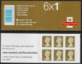MB4f 6 x 1st Issued 2007 containing sg 2295  with English & Welsh text inside. Walsall
