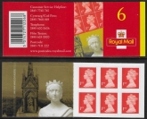 MB2 6 x 1st  (2001 containing  sg 2040, & Commemorative Queen Victoria Label)  Walsall