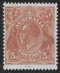 1932  Australia  SG.130  5d orange-brown  U/M (MNH)