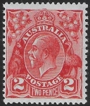 1930  Australia  SG.99  2d golden scarlet Die 2   perf 13½ x 12½   U/M (MNH)