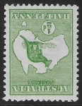 1913  Australia  SG.1bw ½d green inverted watermark. mounted mint.