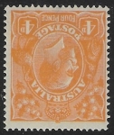 1914  Australia  SG.22w 4d  orange. inverted watermark. U/M (MNH).