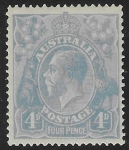 1922  Australia  SG.65b 4d pale milky blue.  U/M (MNH)