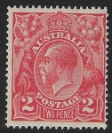 1922  Australia  SG.63a  2d dull rose-scarlet.  U/M (MNH)