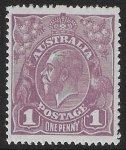 1918  Australia  SG.57c  1d violet 'variety dot before 1'.  U/M (MNH)
